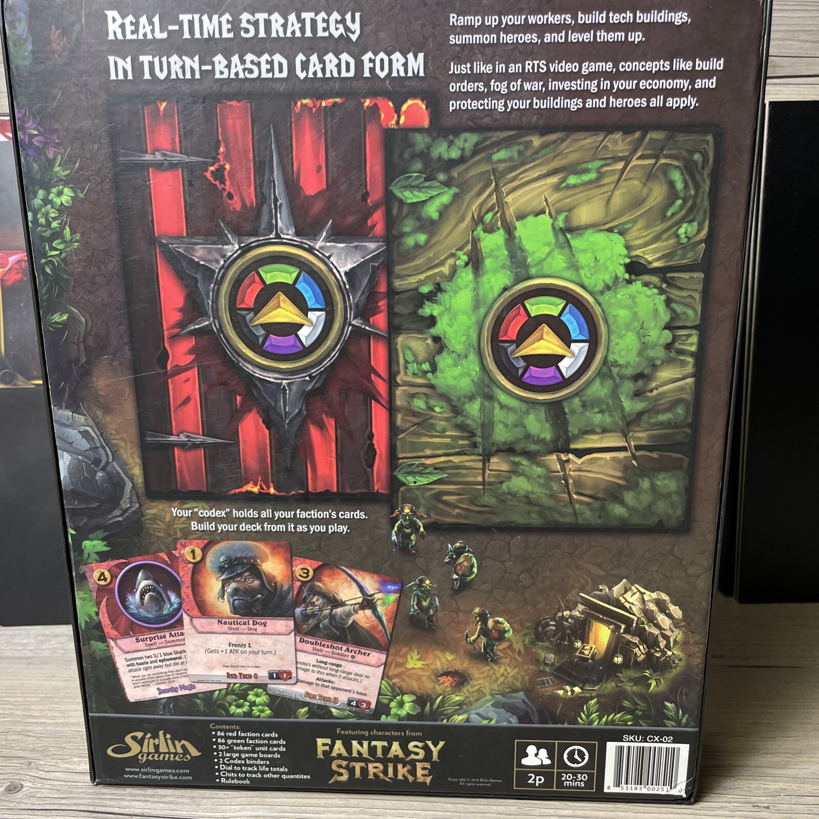 CODEX Card-Time Strategy Core Set Game, Blood Anarchs vs Moss Sentinels COMPLETE