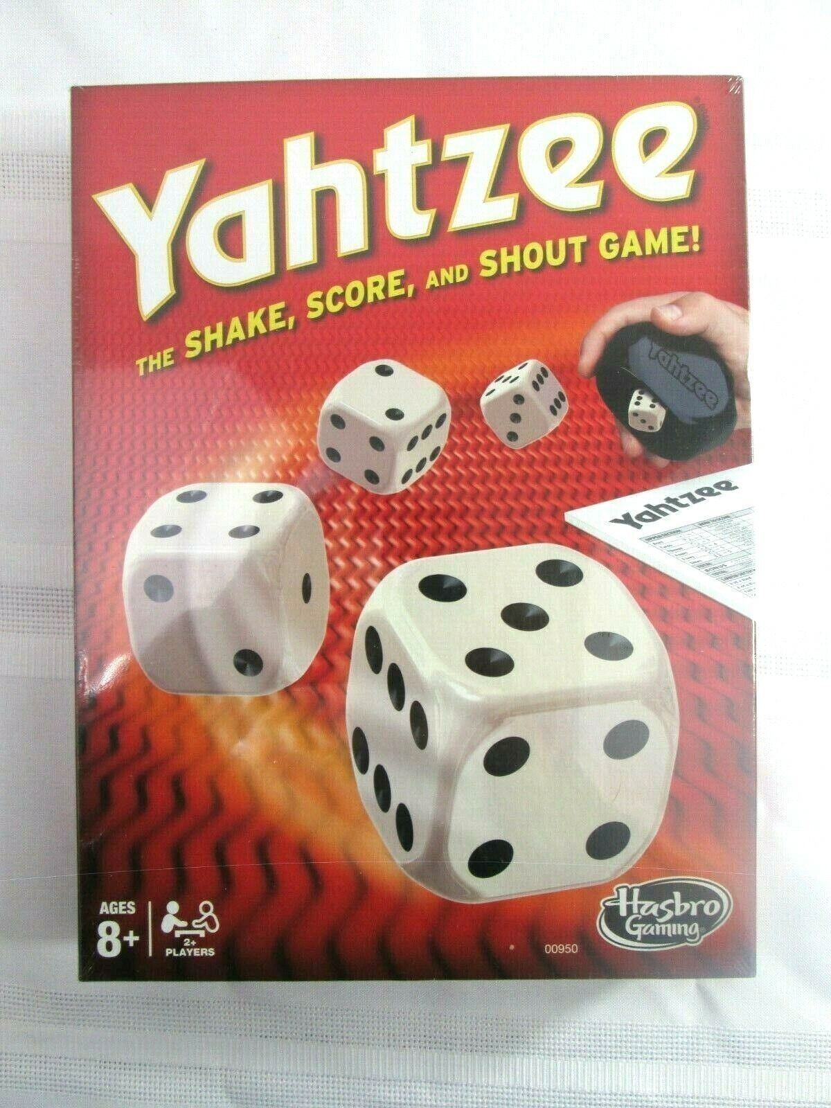 Yahtzee Dice Game 2014 New In Box Sealed Complete Hasbro 2 Player Ages 8 & Up