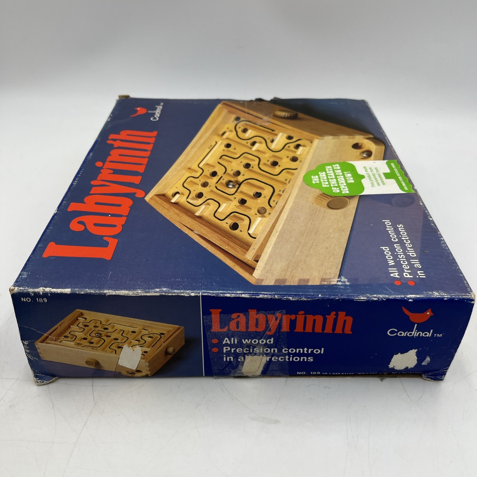 Vintage 1990’s Labyrinth Premiere Edition – Wooden Marble Game by Cardinal