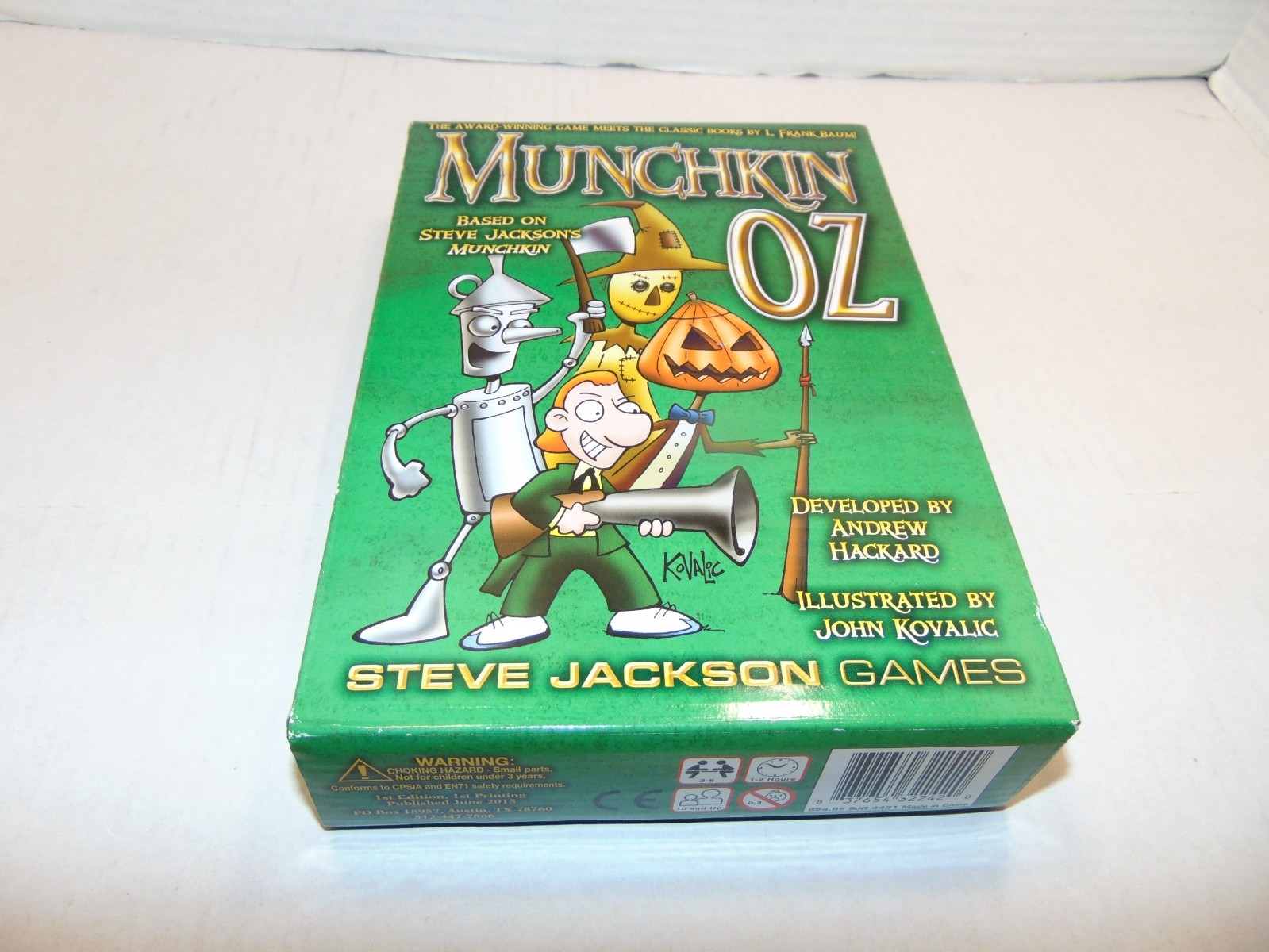 Munchkin Oz UNUSED COMPLETE Steve Jackson Games 2015 L Frank Baum Wizard of Oz