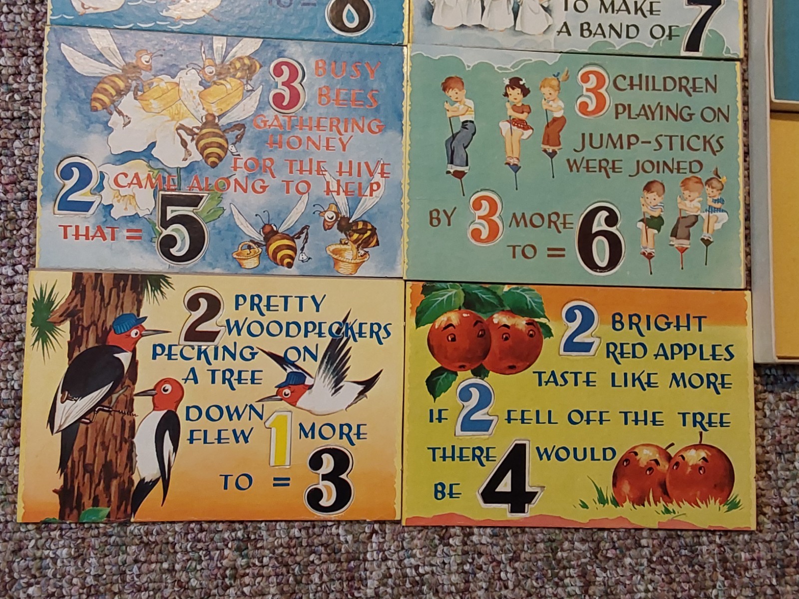 RARE ANTIQUE SINGING NUMBERS PARKER BROTHERS BOARD PUZZLE GAME VTG KIDS TOY 1950