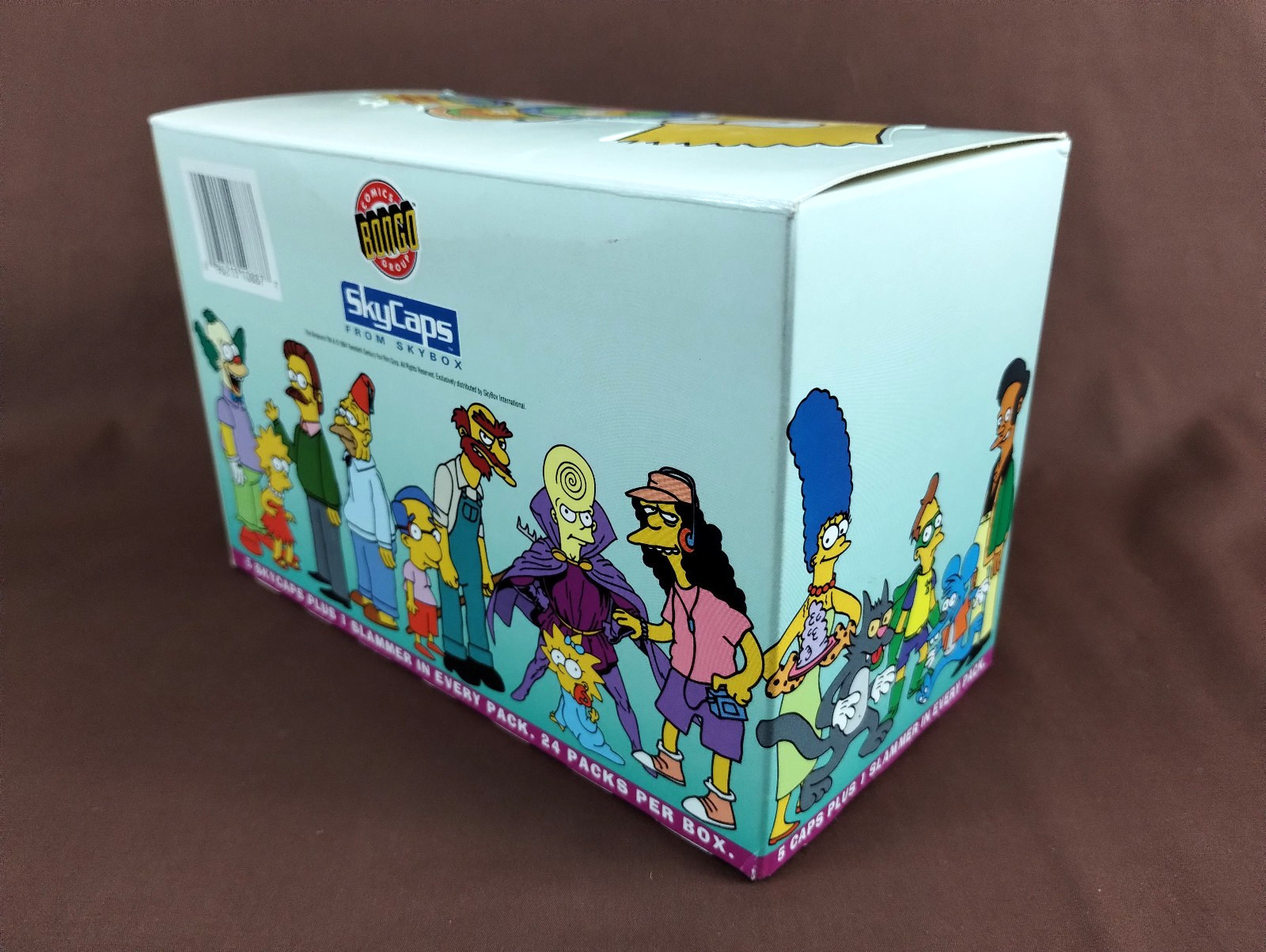The SIMPSONS Pogs Skybox 1994 UNUSED w/ EMPTY BOX