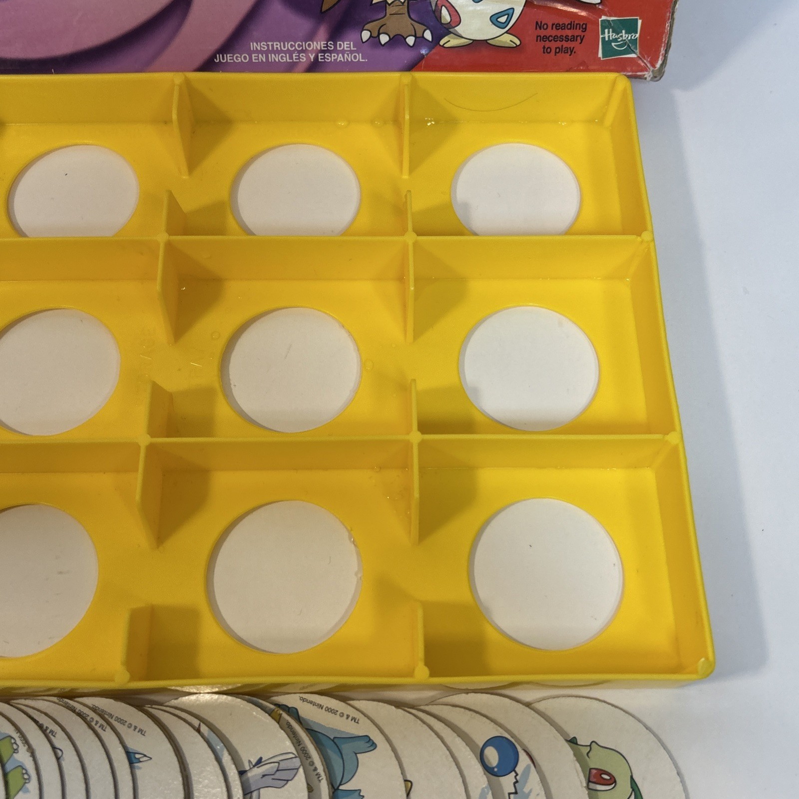 Vintage Hasbro Pokemon Memory Game Gold & Silver Edition Complete 48 Rough Box