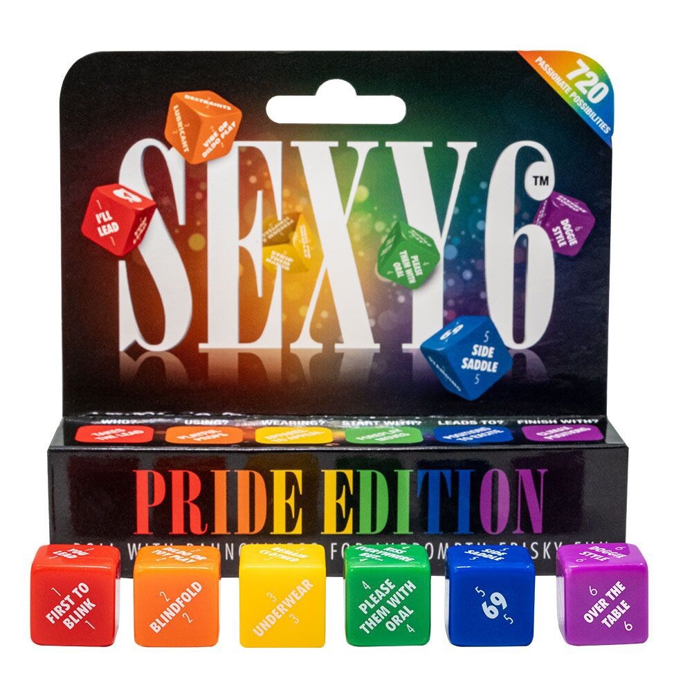 Sexy 6 Dice Game for Couples Pride Edition