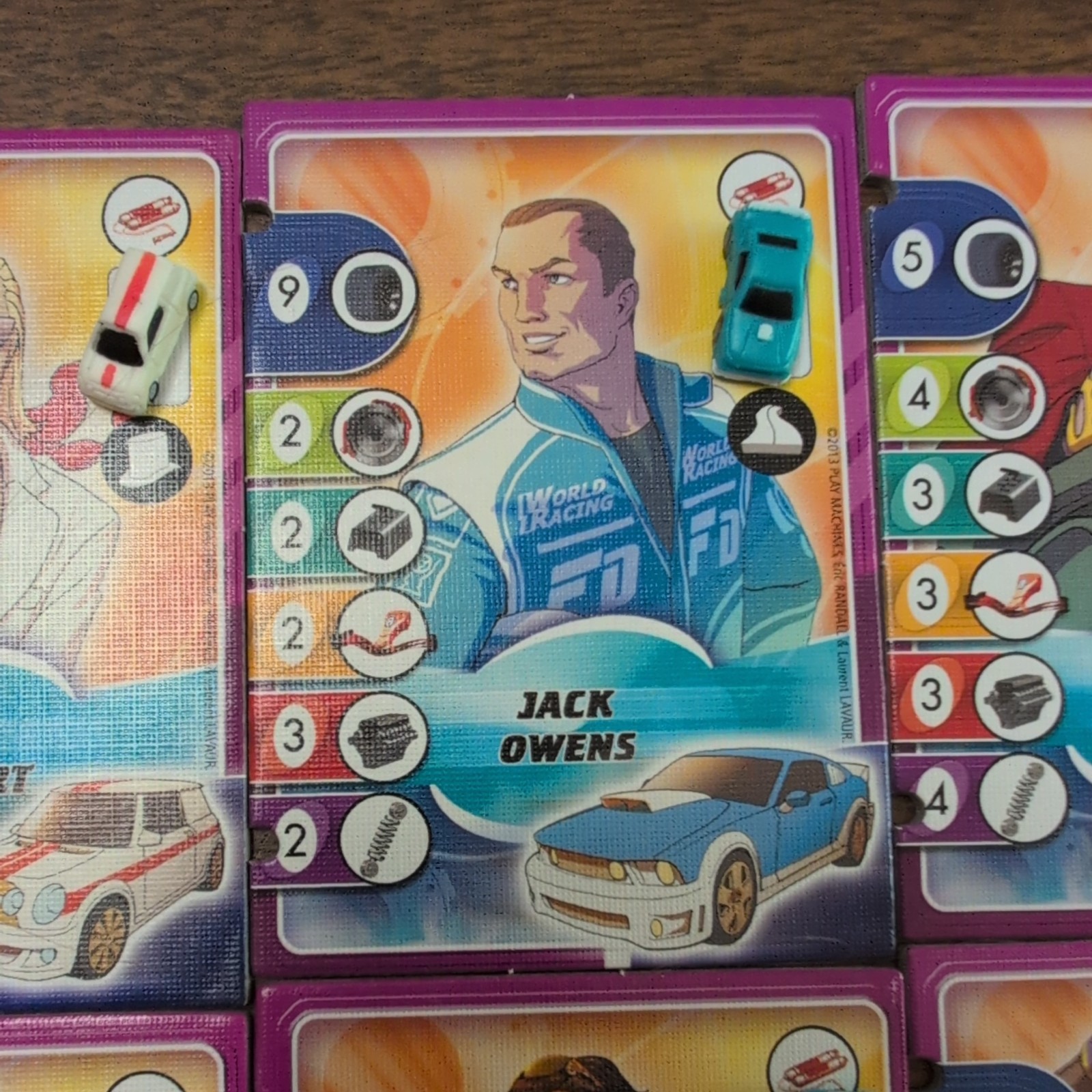Replacement Drivers and Cars for Formula D Board Game
