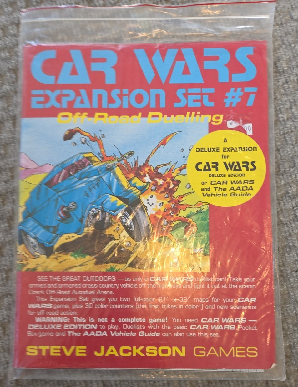 Car Wars by Steve Jackson Games lot Boat Wars Chopper Challenge Off Road Dueling