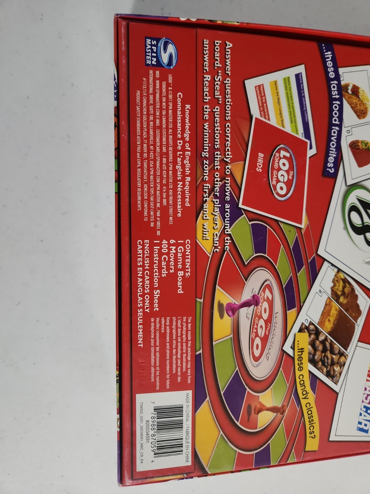 The LOGO Board Game! Trivia about the Brands You Know & Love! Ages 12+ Complete