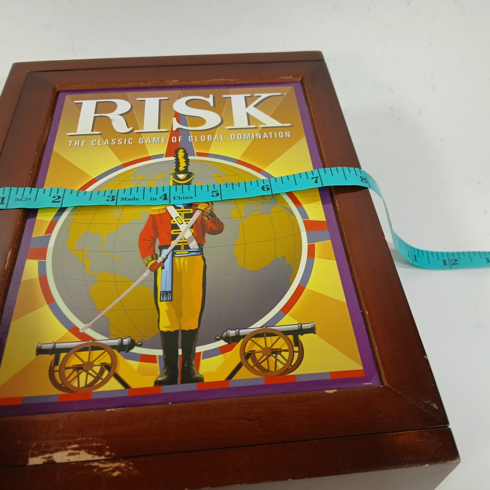 RISK Vintage Game Collection Bookshelf Box Wooden Case Strategy Parker Brothers