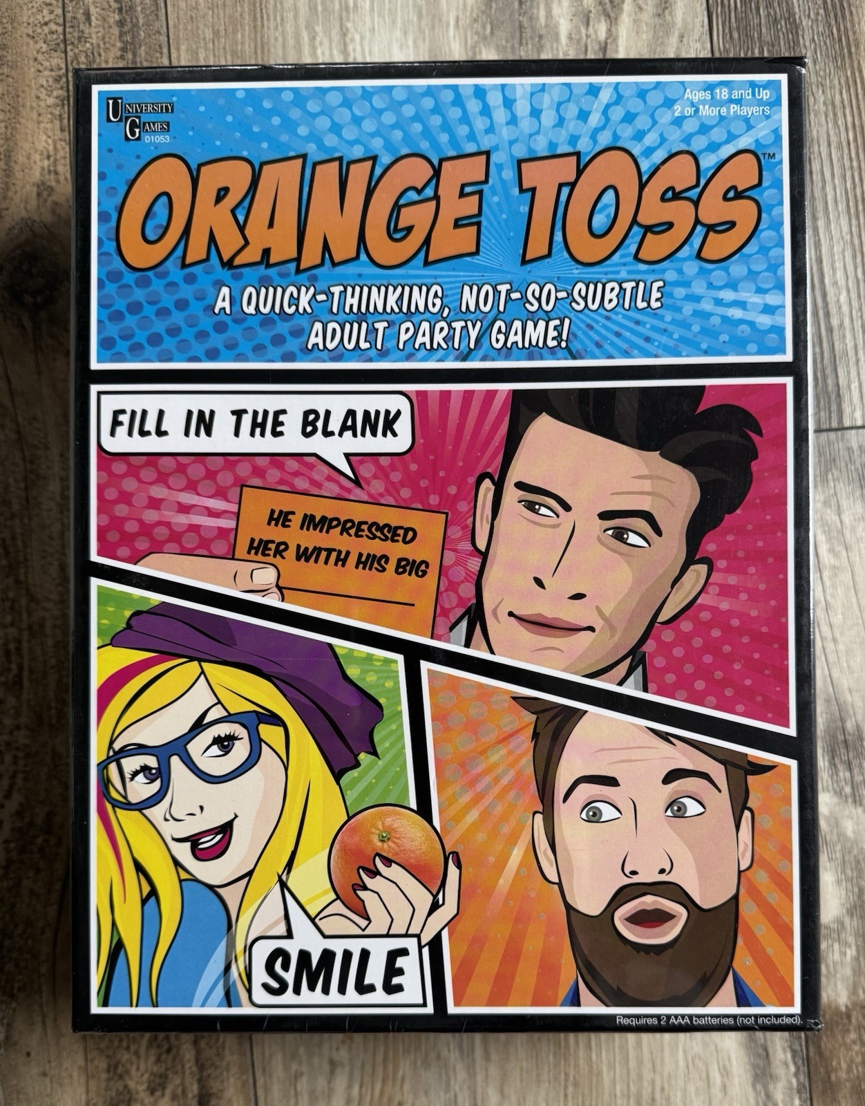 2016 Orange Toss An Adult Party Game by University Games 🌟 BRAND NEW & SEALED!!