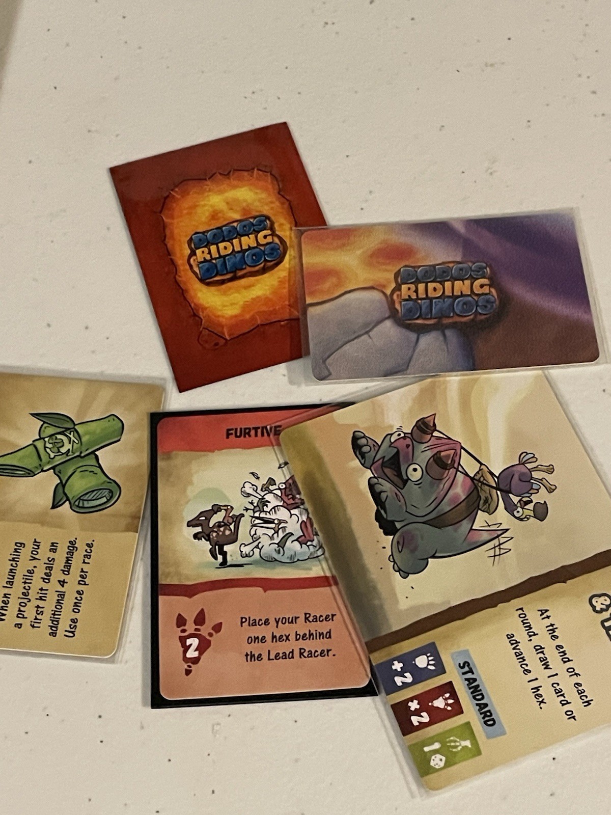 Draco Studios DODOS RIDING DINOS Kickstarter & Custom DRD Sleeves & Foam Items