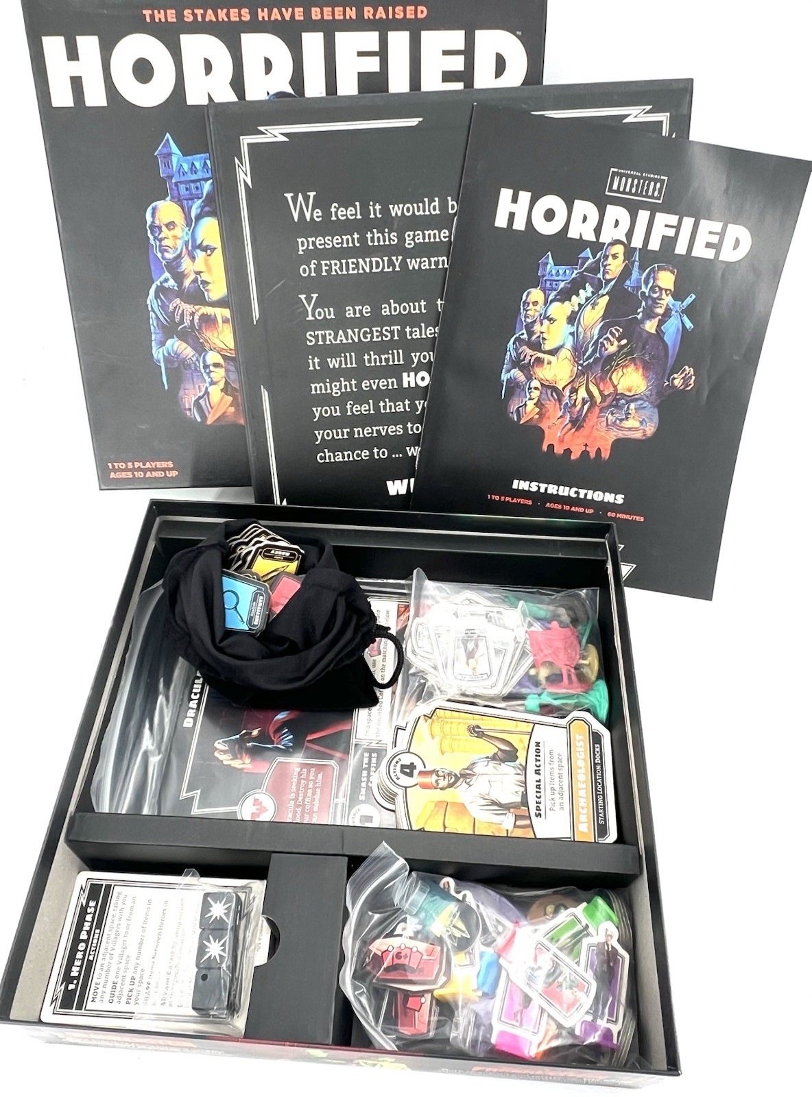 Ravensburger Horrified Universal Monsters Strategy Board Game – Open Box