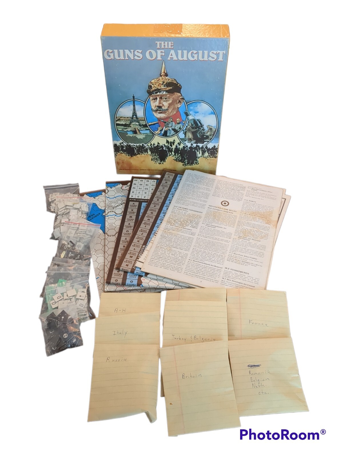 The Guns of August Avalon Hill Game Company