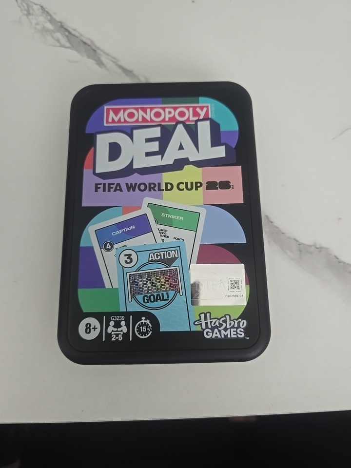 2026 FIFA World Cup trading card and Board Game Monopoly Panini Prizm Bundle