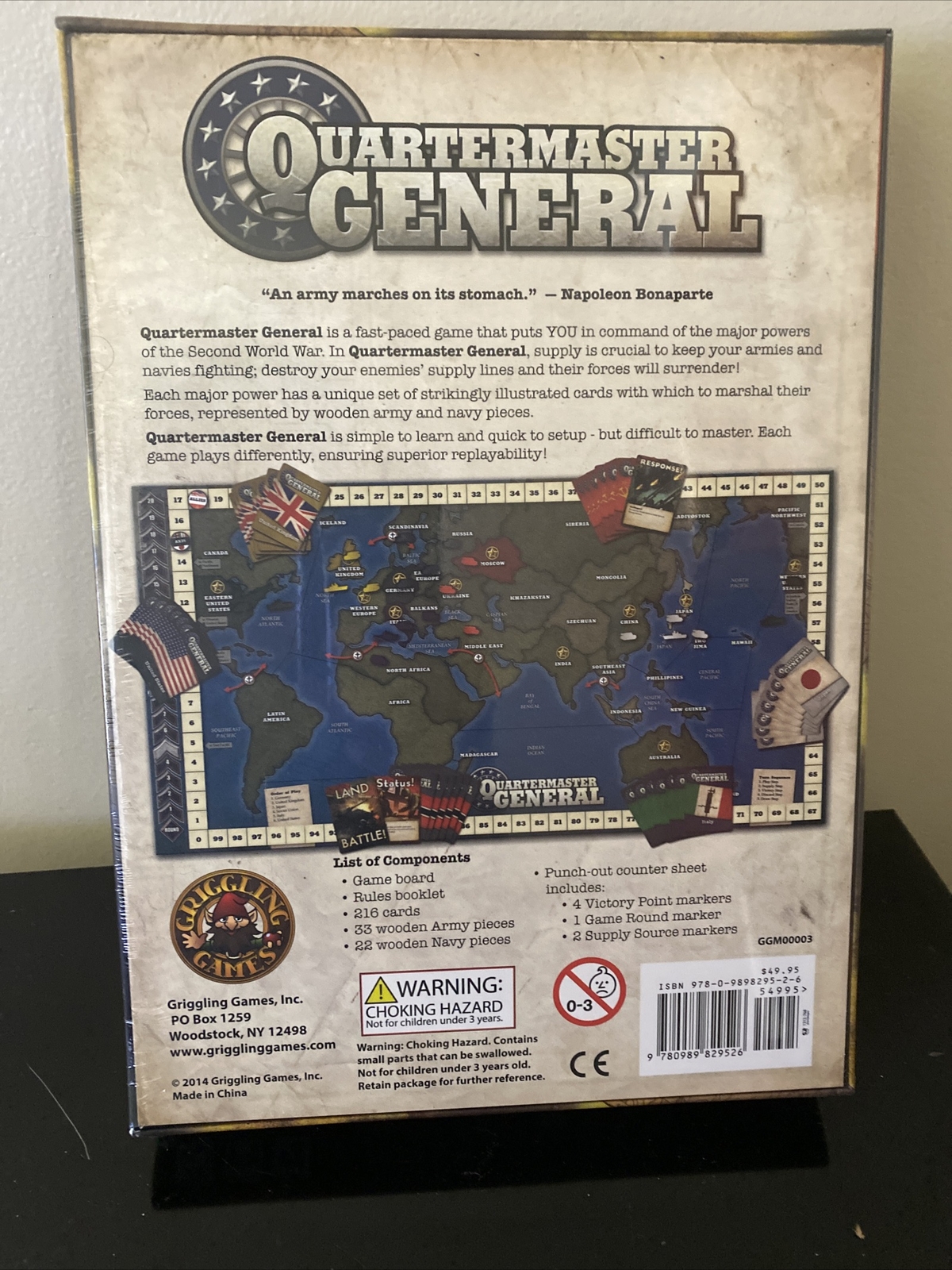 Quartermaster General + Alt. Histories Expansion WW2 strategy game New & Sealed