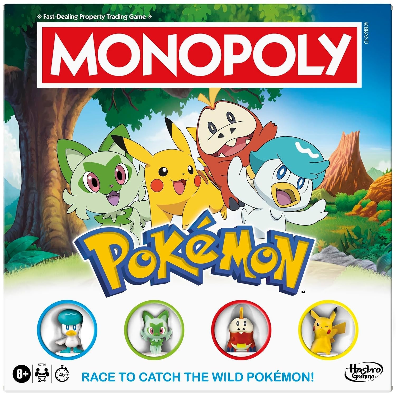 Monopoly Pokémon Edition Board Game Fun Family Games 2 to 4 Players