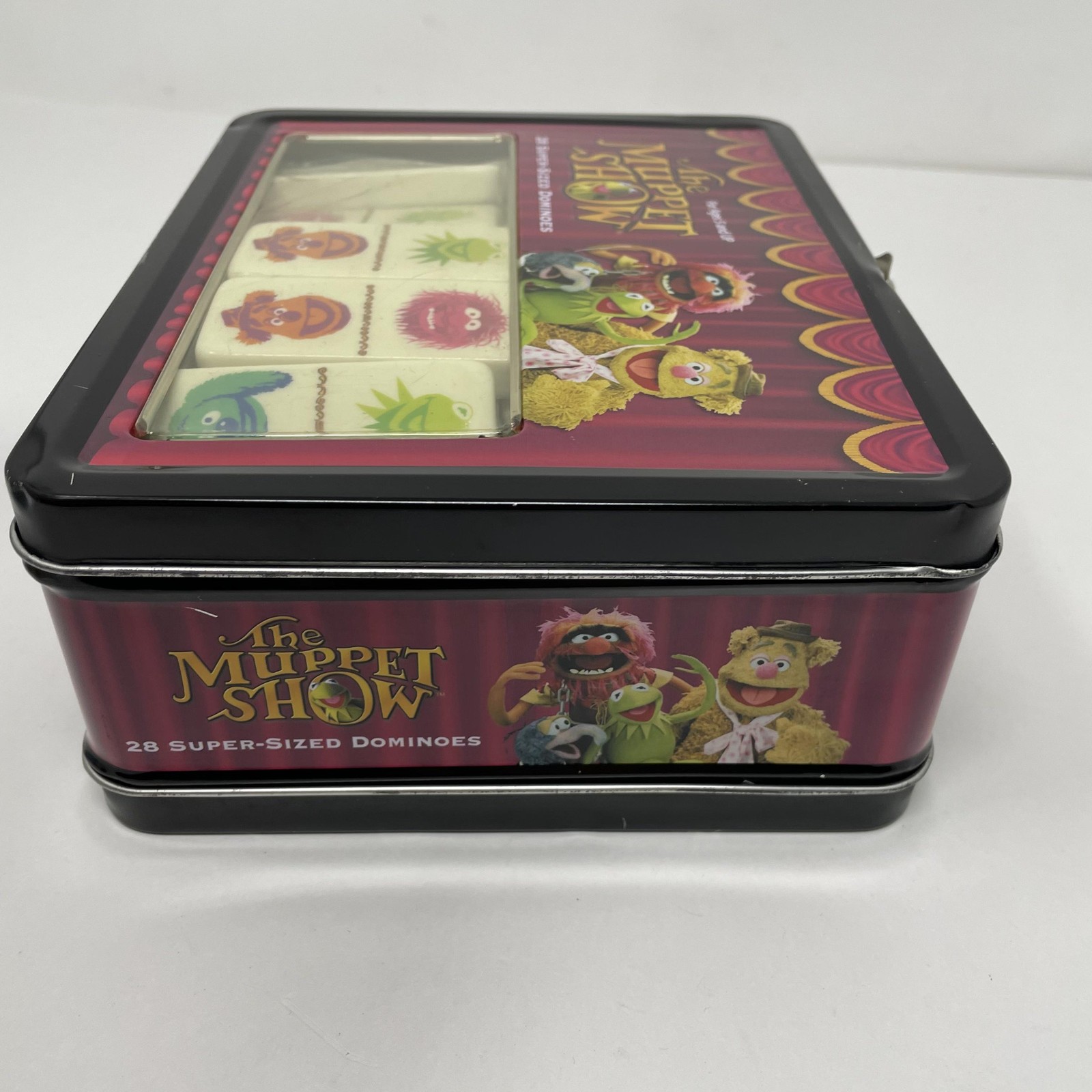 Vintage 2003 Muppet Show Muppet Dominoes Tin Game 28 Super-Sized Sababa Toys