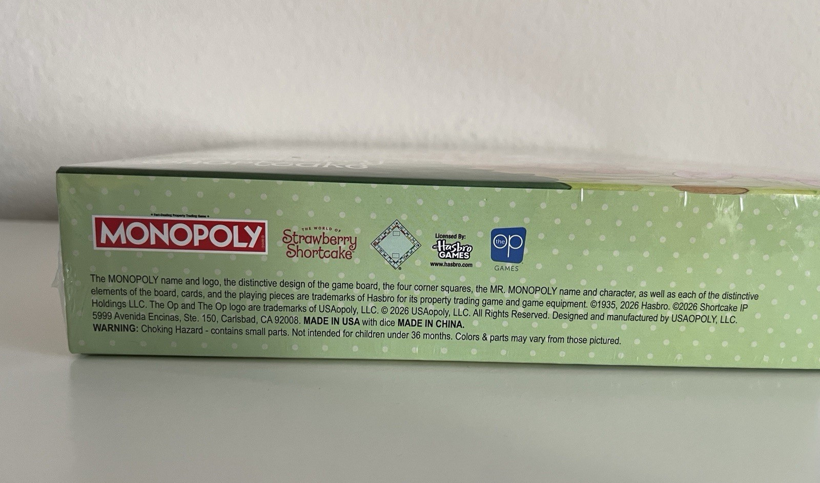 Monopoly: The World of Strawberry Shortcake Strategy Board Game New Sealed