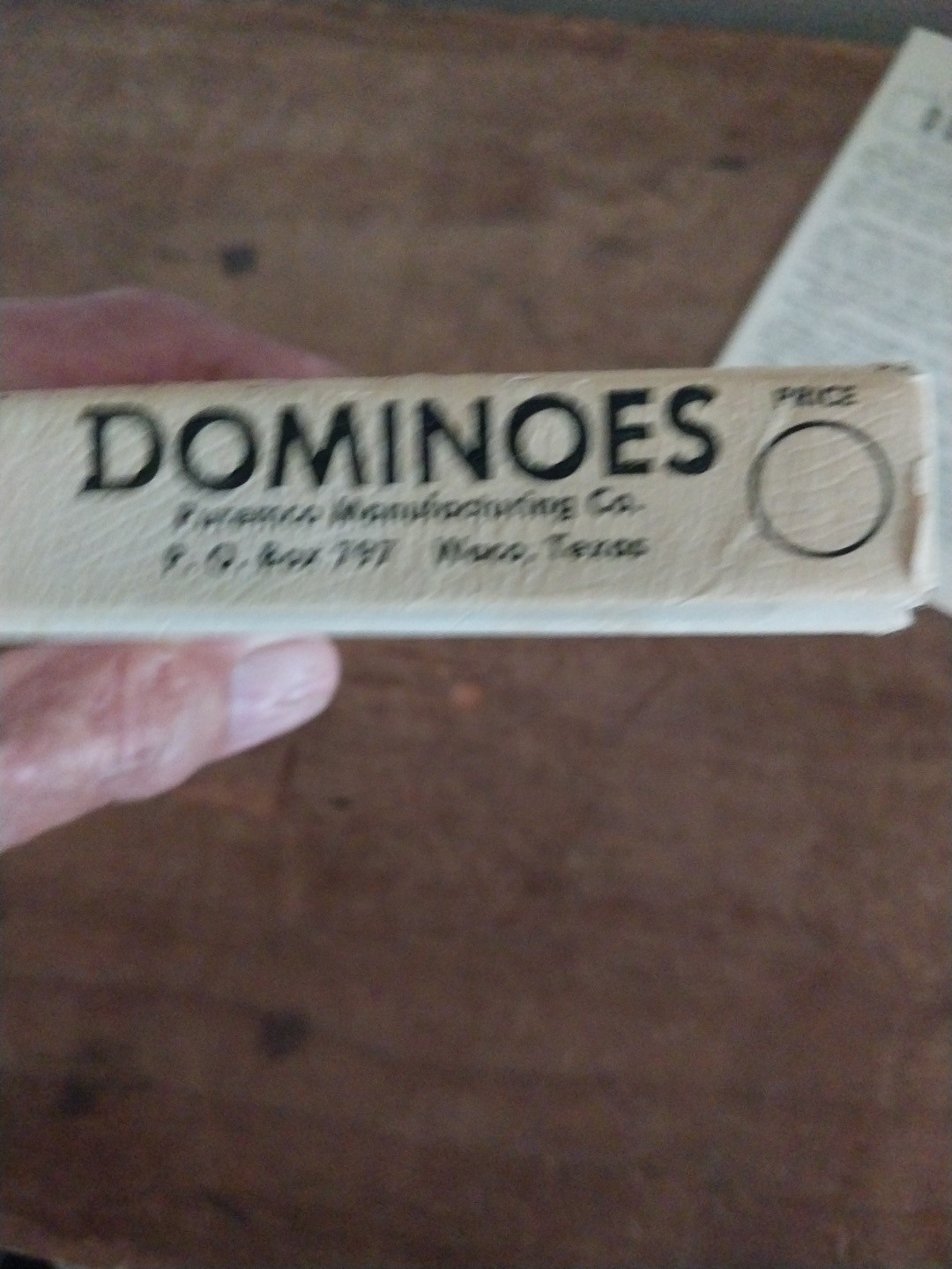 Vintage Set of Puremco No. 616 Standard Marblelike Dominoes Made In USA – White