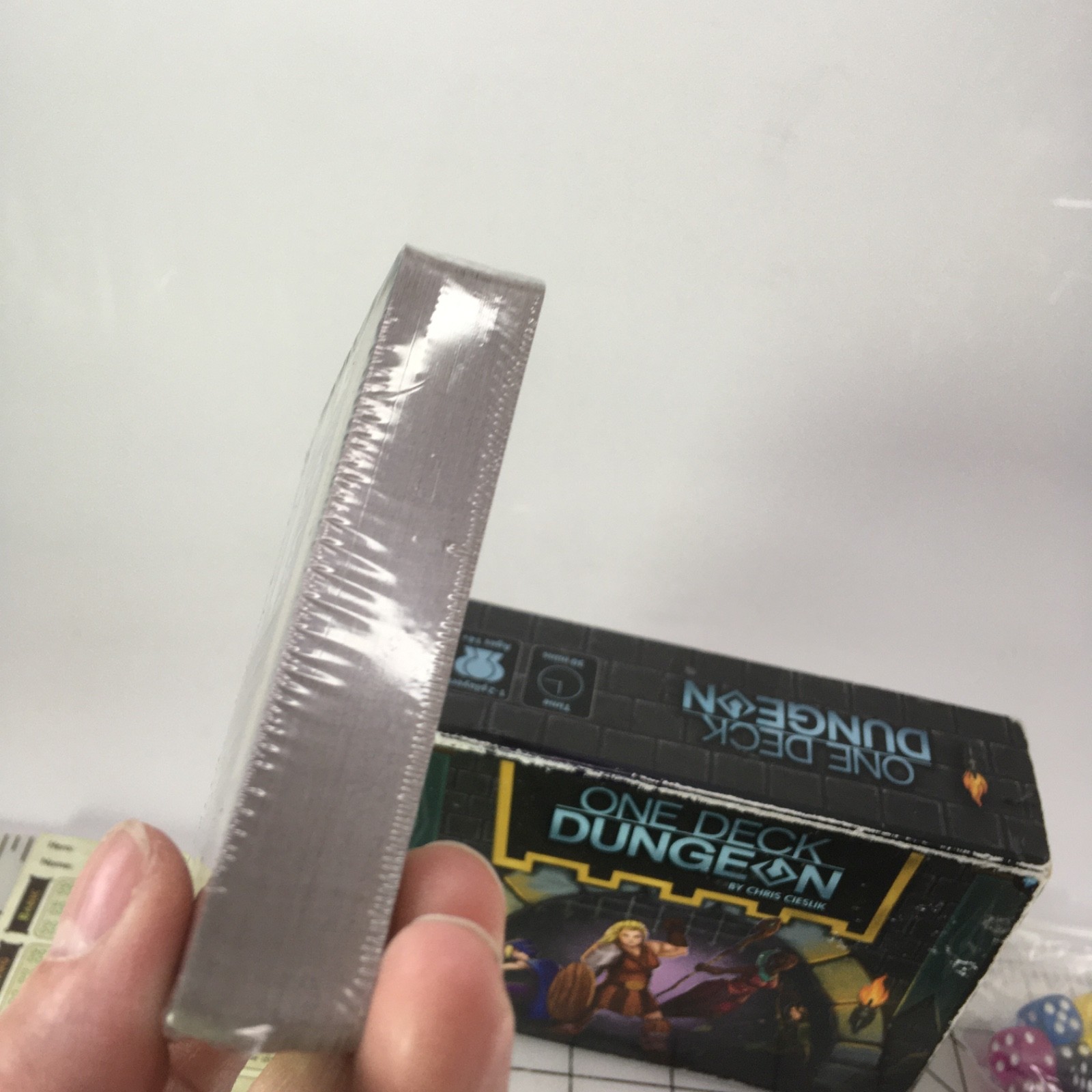 One Deck Dungeon Cooperative Dice Game for 1-2 Players Adventure BOX HAS WEAR