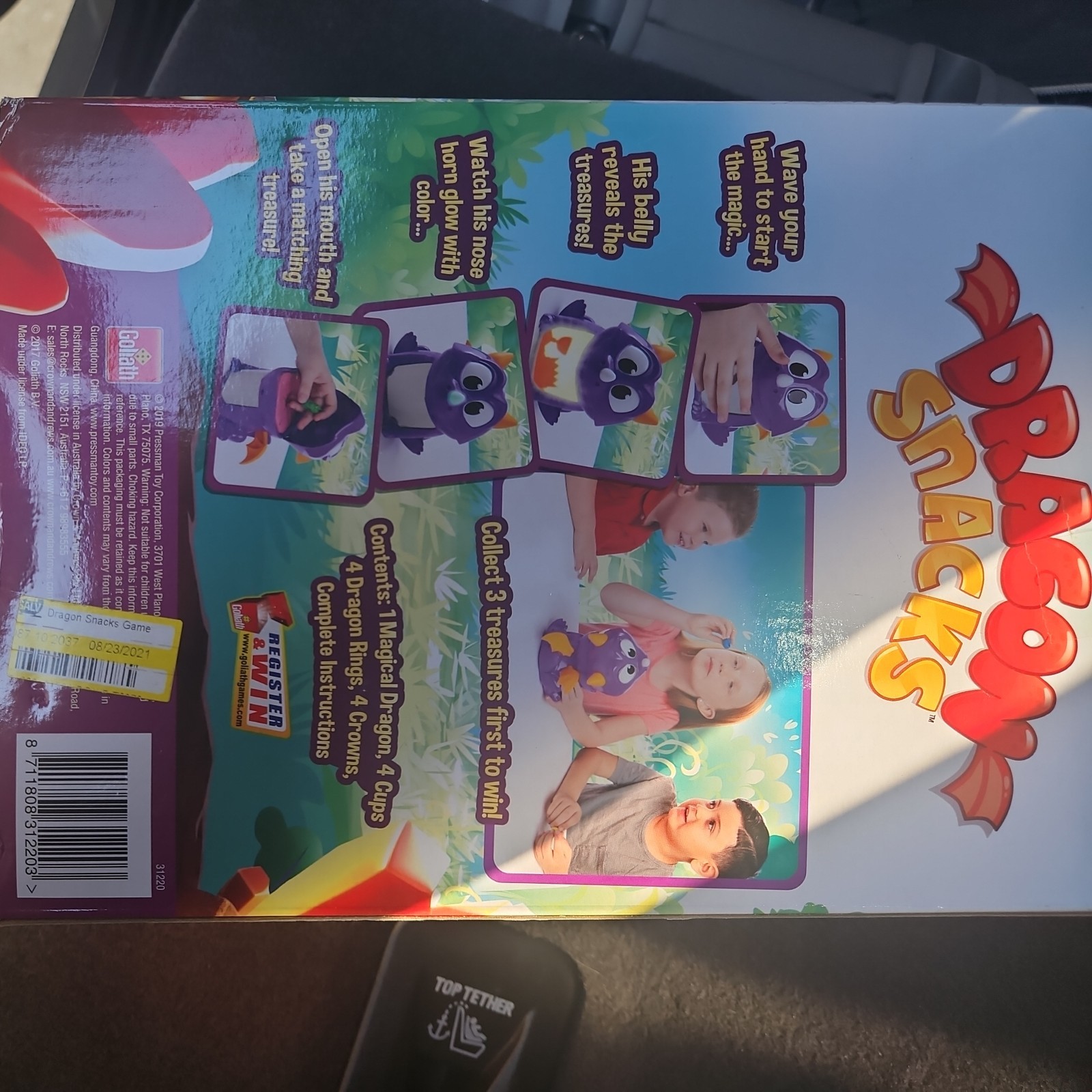 Goliath DRAGON SNACKS Find the Treasure Memory Game COMPLETE in BOX Works RARE