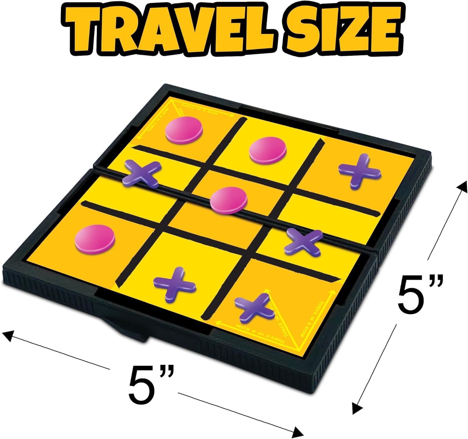 Magnetic Board Travel Games Set – Includes 12 Retro Fun Games – 5″ Compact De…
