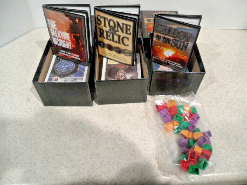 😎 John Clowdus Stone & Relic, Valkyrie, Shadow Of The Sun Small Box Games