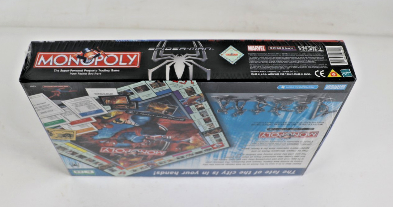 Monopoly Spider-Man 2006 Parker Brothers Marvel New Sealed 8+