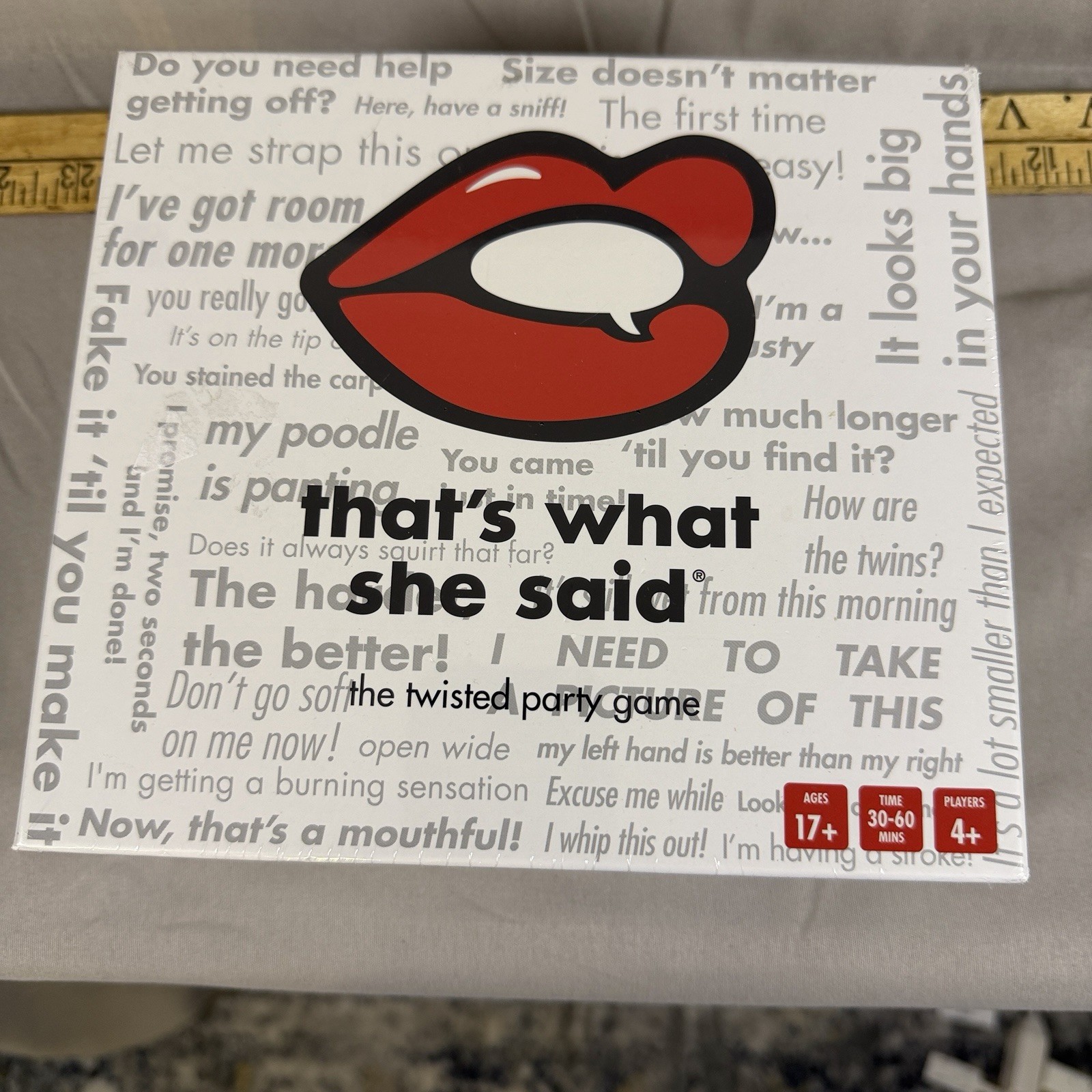 That’s What She Said Twisted Party Card Game New Sealed 400 Phrases 4 Players