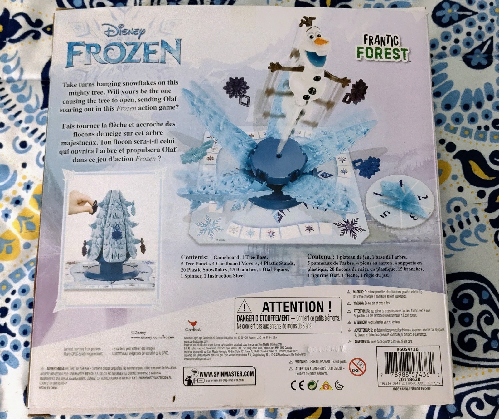 Disney Frozen Frantic Forest Game By Cardinal