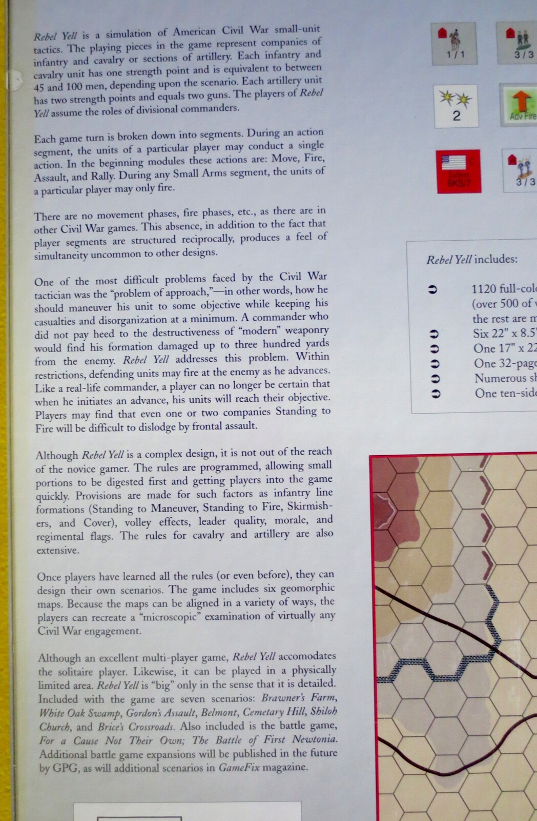 Rebel Yell! Small Unit Tactics of the American Civil War. 1991 Free UPS shipping