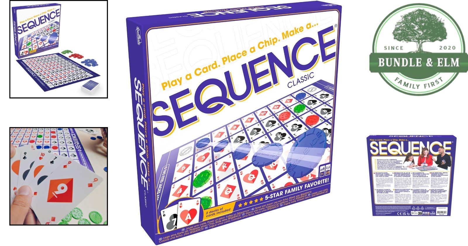 SEQUENCE Game for Kids and Families, No Batteries Required, Fun for All Ages