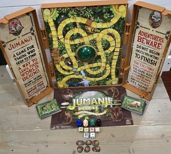 Jumanji Deluxe Electronic Board Game Adventure Game Spin Master – Tested Works*