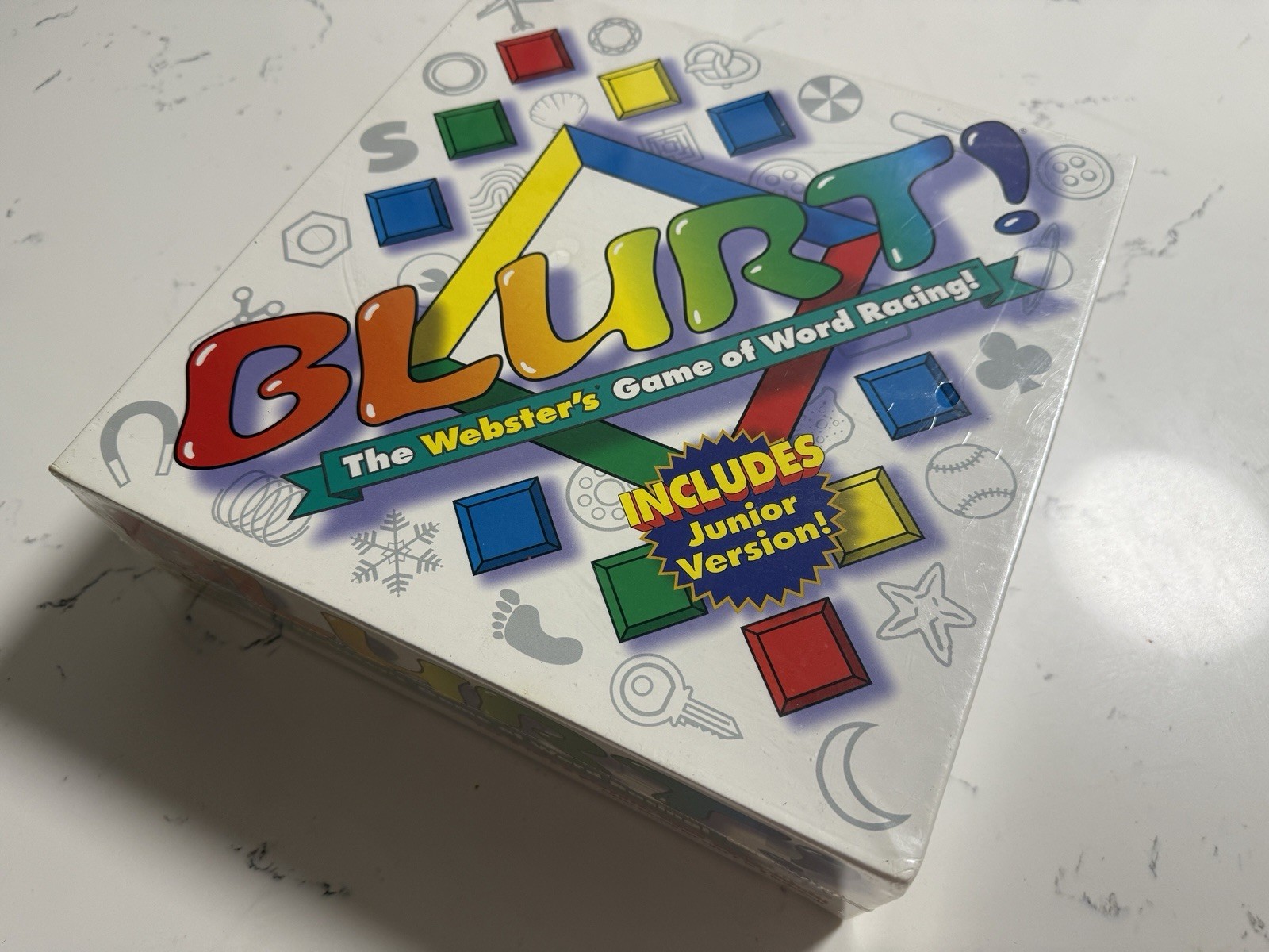 NWT Blurt! Word Racing Game with Junior Version 3 to 12 Players ages 10 to adult