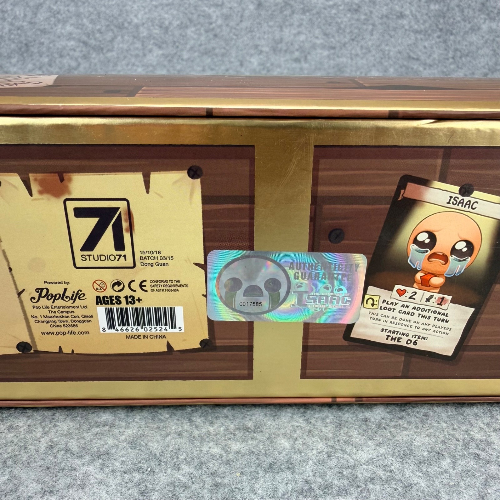 The Binding of Isaac Four Souls First Edition Board Game Open Box Sealed Cards