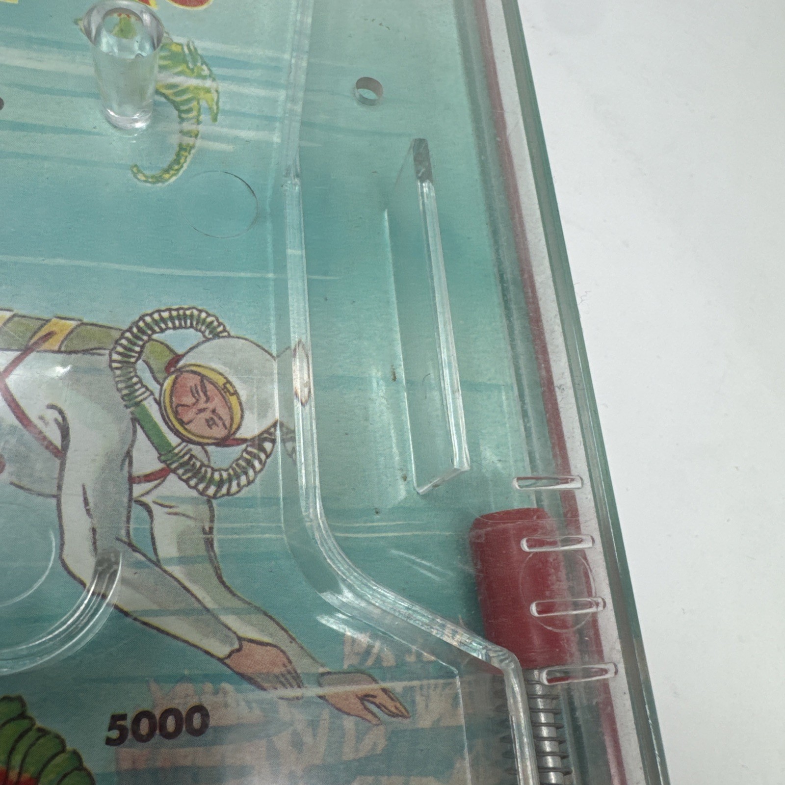 Table Pin-Ball Game Tin Wolverine-Skin Divers w/Mermaid/CreaturesWITH BOX RARE⭐️