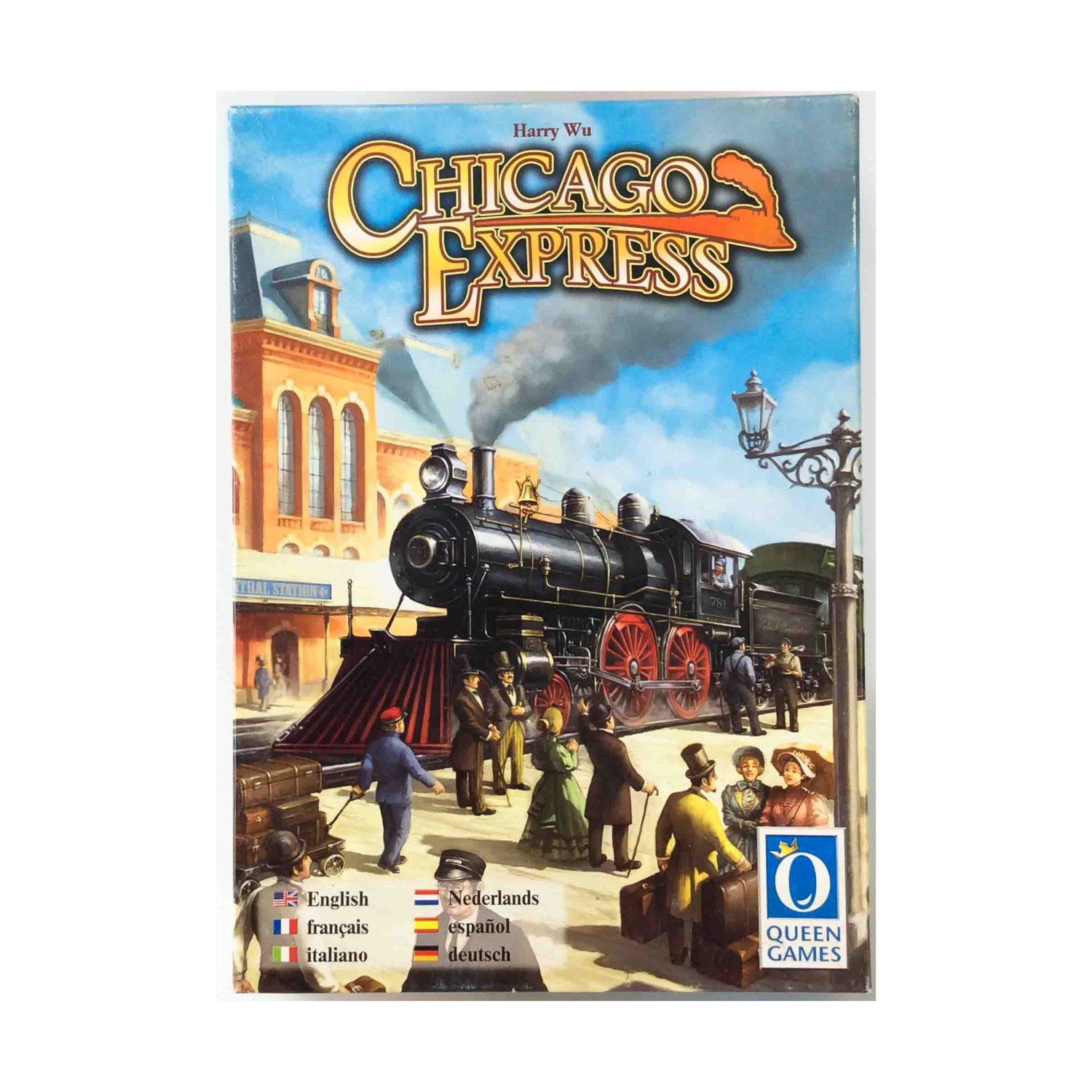 Queen Games Chicago Express w/Narrow Gauge & Erie Expansion! VG+/NM