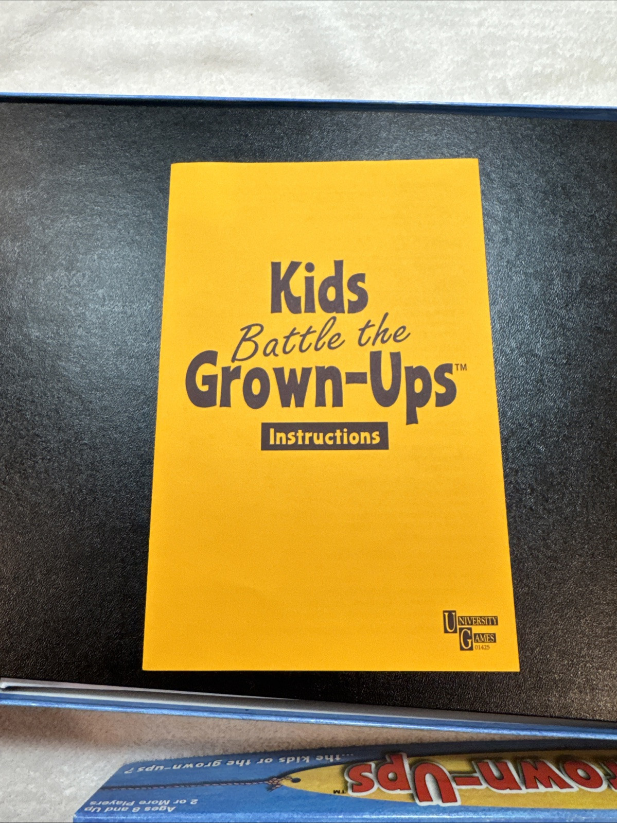 Kids Battle The Grown-Ups Trivia Board Game 2002 by University Games Age 8 & Up