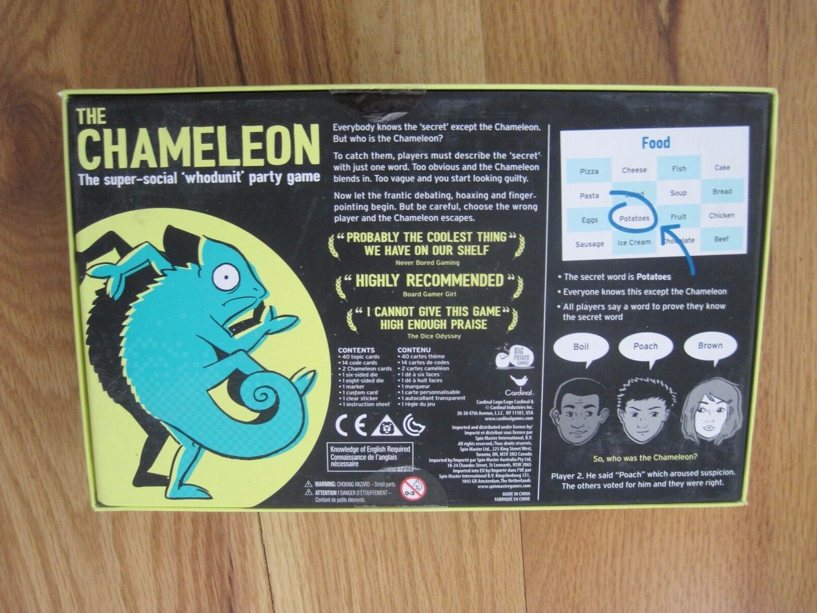 The Chameleon Big Potato Game Factory Sealed