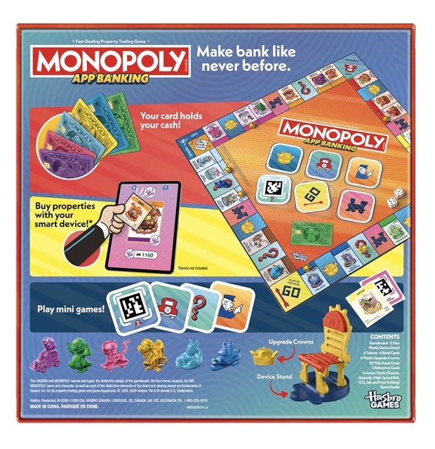 Hasbro Games Monopoly App Banking Edition Ages 8+ 2-6 Players – New & Sealed