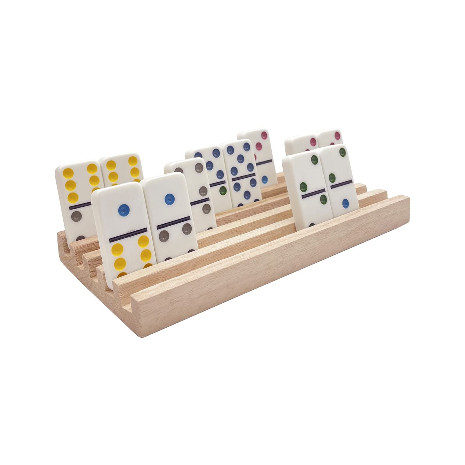 SUTIMSHE Mexican Train Domino 7.87 x 3.74 x 0.71 inches, Woodgrain Color
