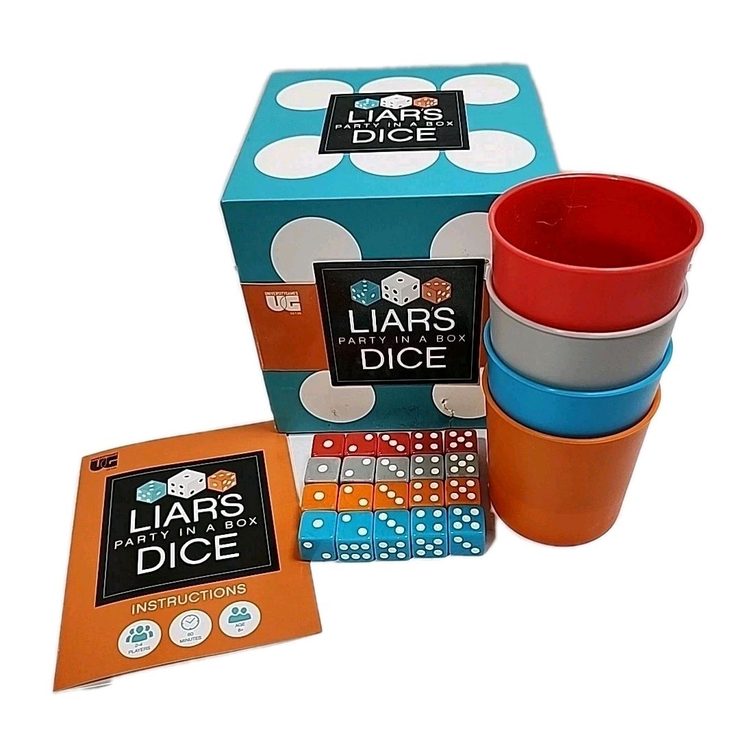 Liar’s Dice Dice Game – Party In A Box – Complete Set