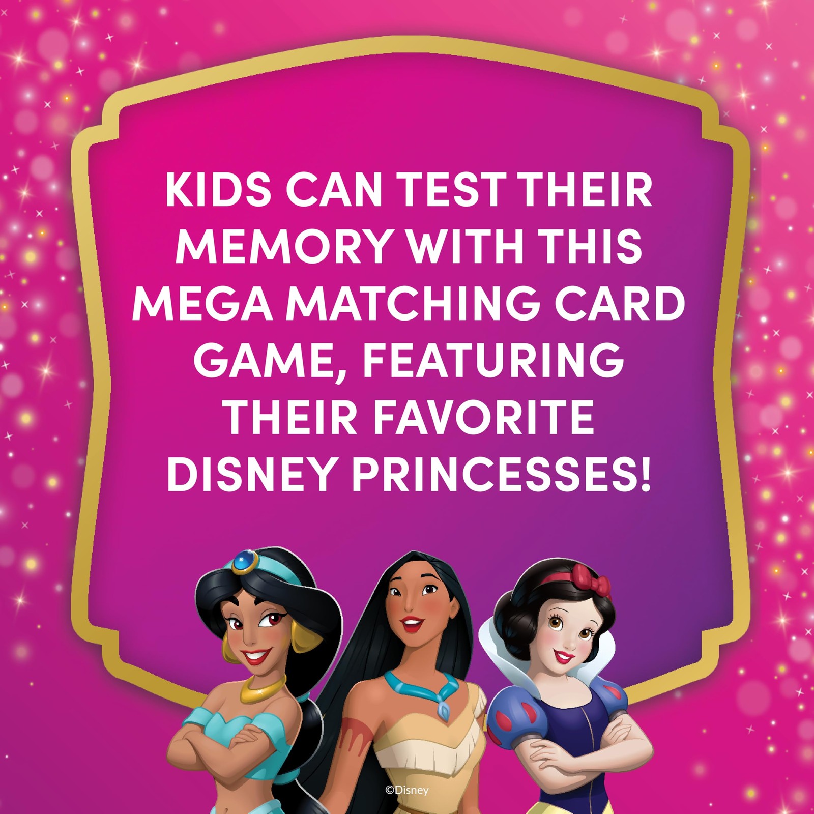 Disney Princess Giant Matching Game Jumbo Cards Memory Learning Ages 3+ Summer