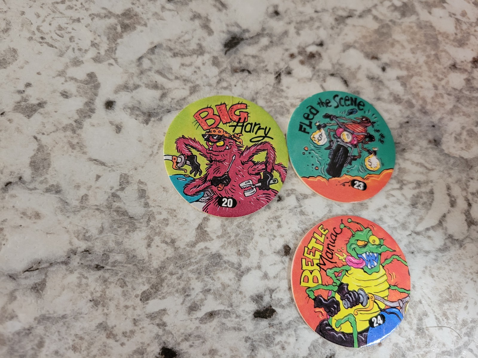 Vintage 1994 Official Slammer Jammer Pogs Milk Caps Imperial Lot of 21 RARE