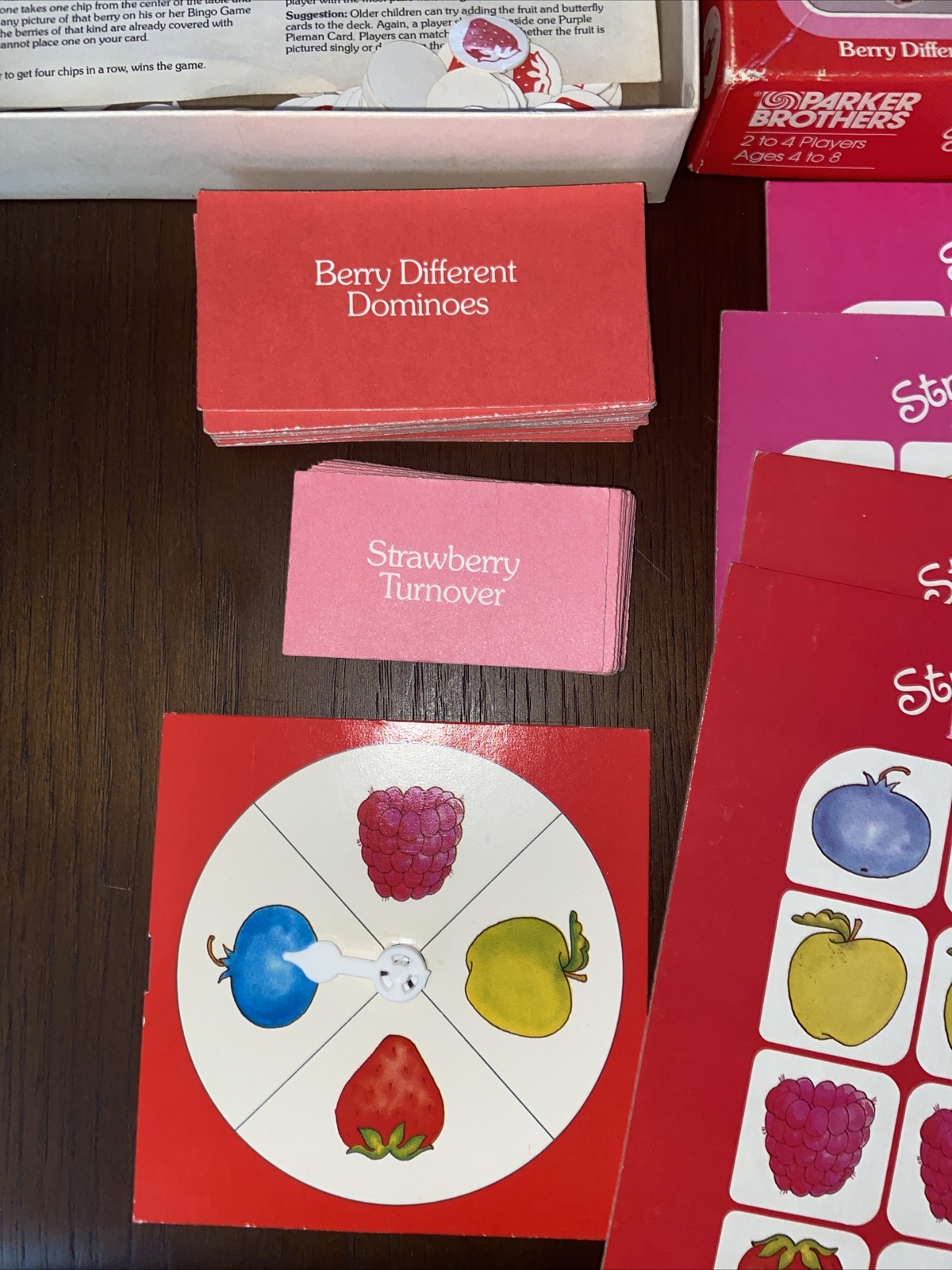 Strawberry Shortcake Game Basket Four Berry Fun Games By Parker Brothers