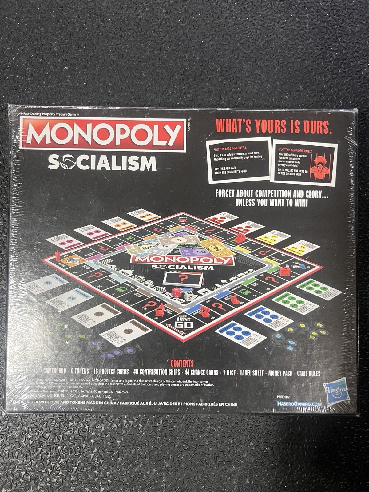 NEW SEALED Monopoly Socialism: Winning Is For Capitalists Hasbro Board Game 2018