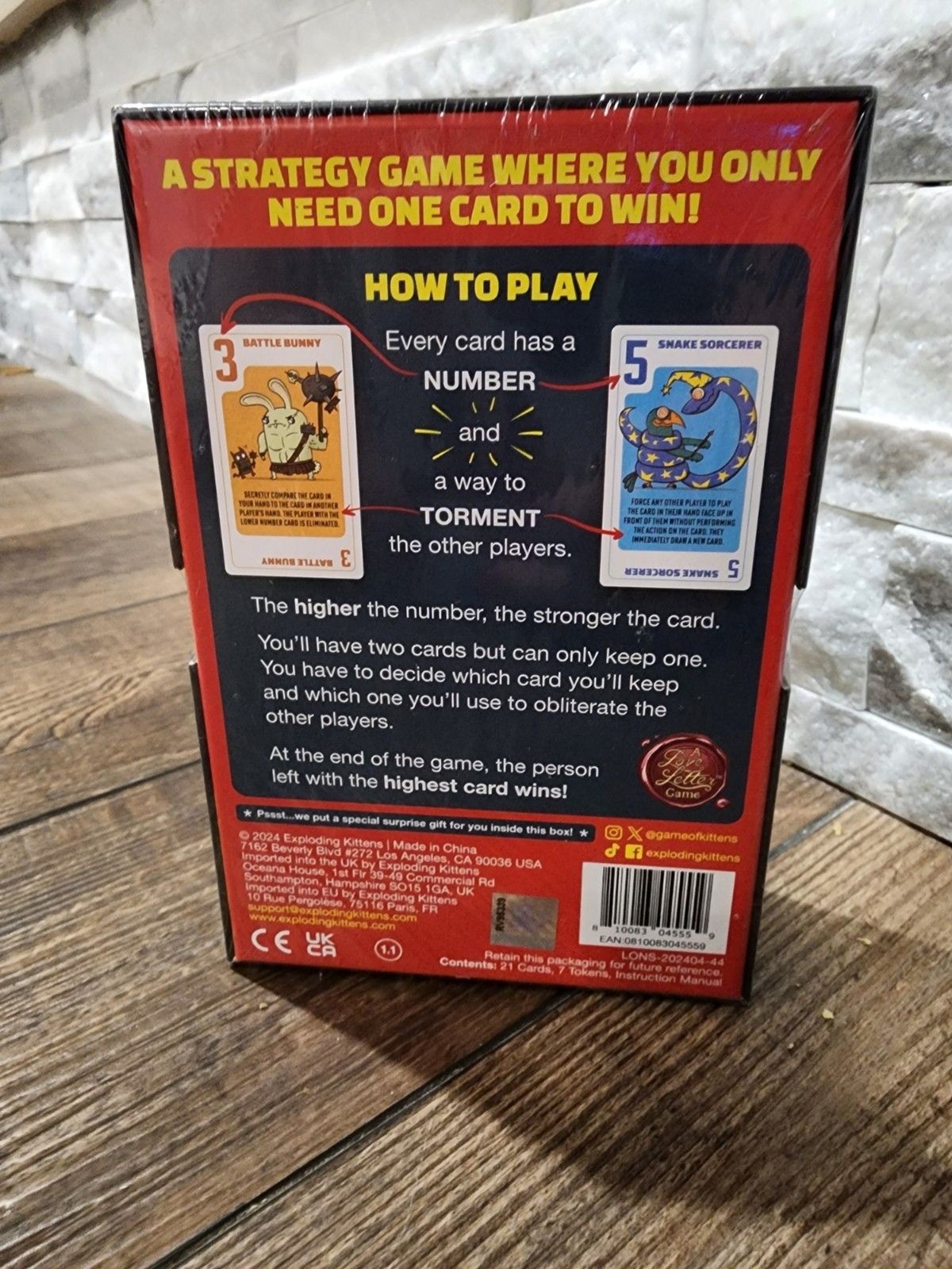 Kids Game Power Hungry Pets Game-Try To Outsmart Each Other 2-6 Players Ages 7+