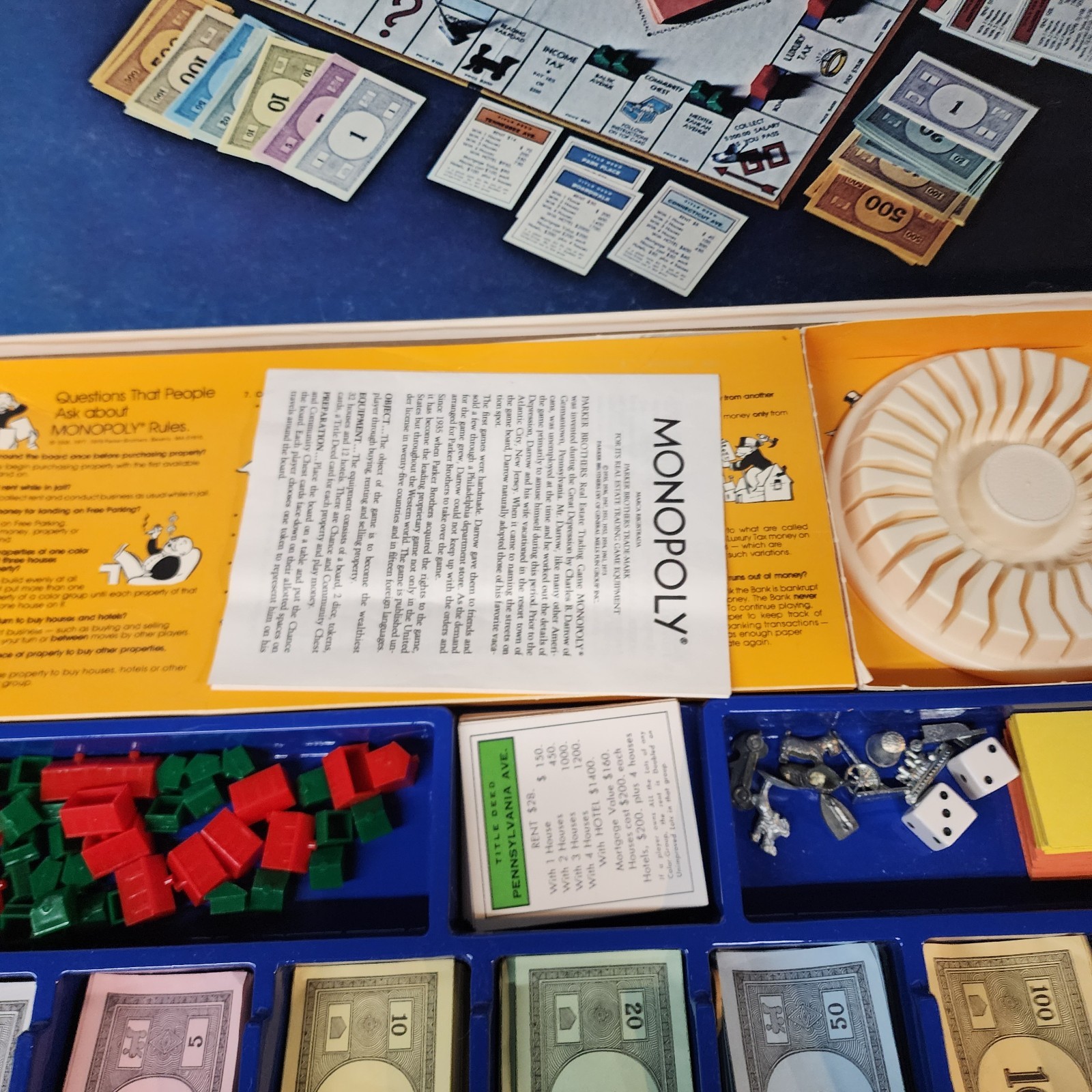 VTG Monopoly 40th Anniversary Edition 1974 Complete