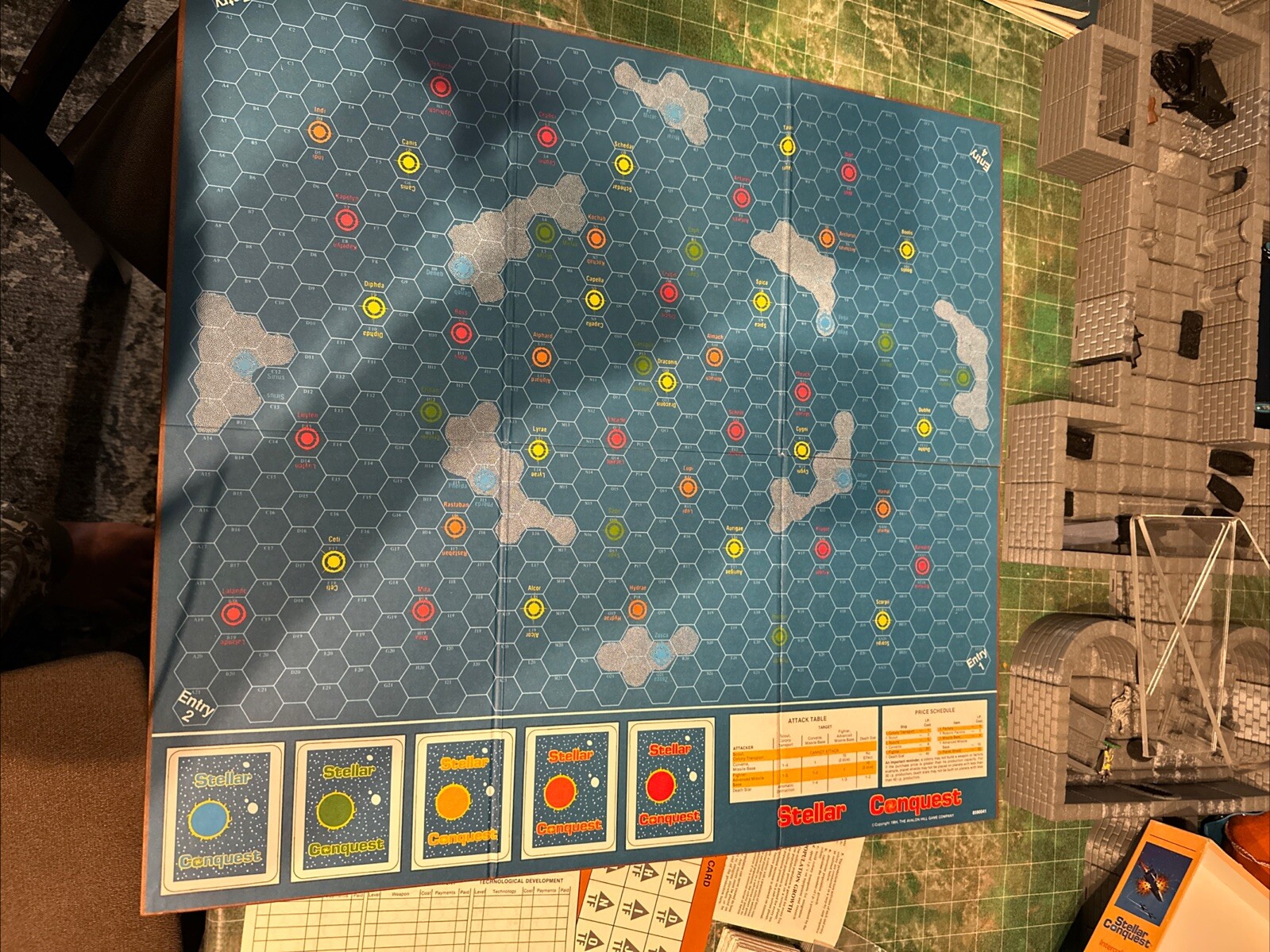 STELLAR CONQUEST Avalon Hill 1984 Board Game COMPLETE