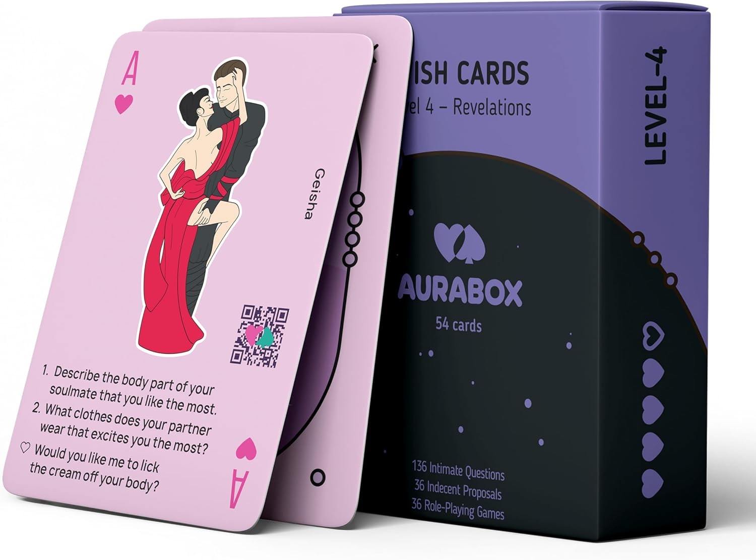 AURABOX Wish Cards: Sex Game for Couples, Passion Excited Adult Game, Foreplay F