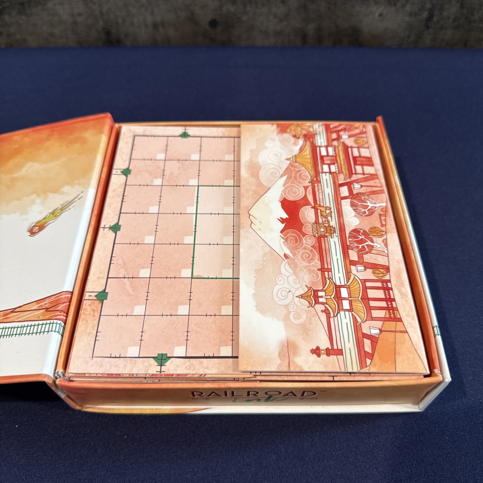 Railroad Ink Blazing Red Edition Board Game 2019 Complete Very Good